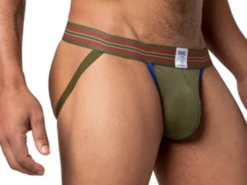 Bike Athletic Mesh Jockstrap - Olive -Men Swimwear Store 12253 45719.1652561628