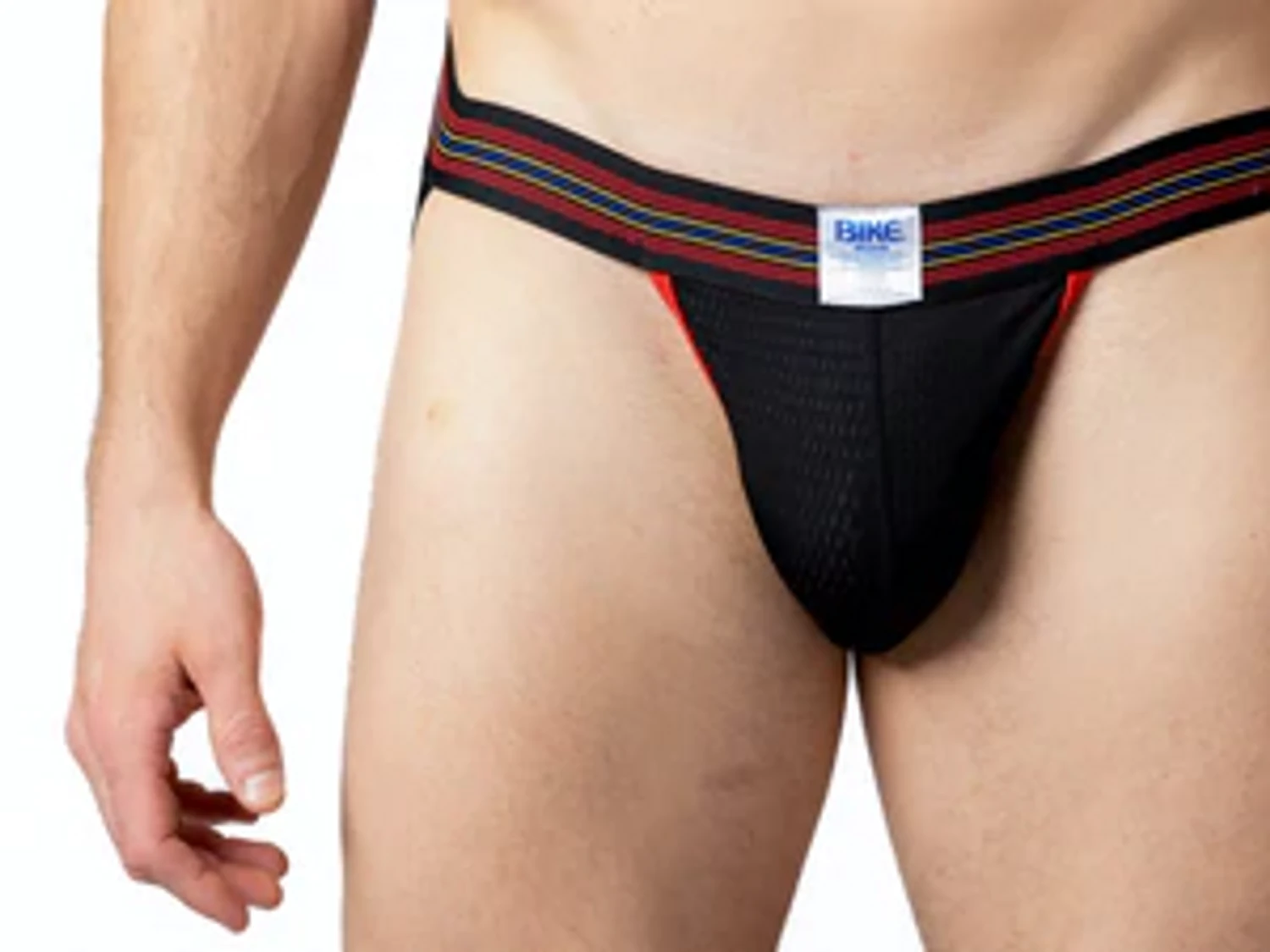 Bike Athletic Mesh Jockstrap - Black 2 Bike Athletic Mesh Jockstrap - Black - Image 2