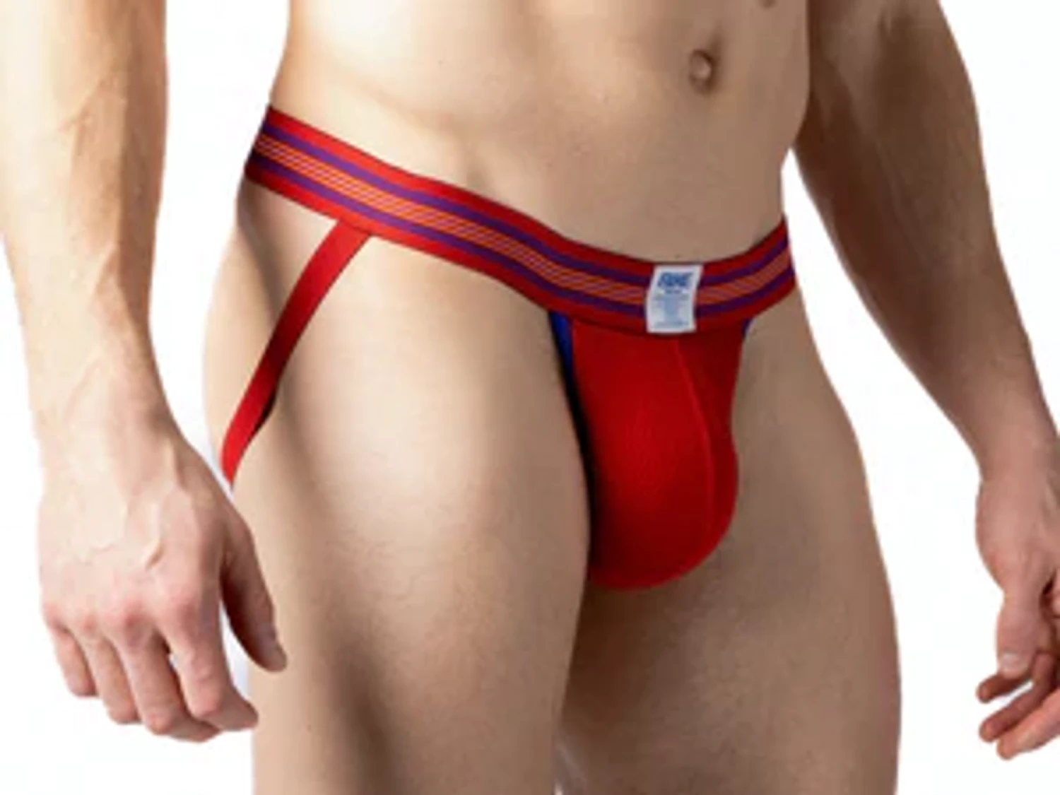 Bike Athletic Mesh Jockstrap - Red 3 Bike Athletic Mesh Jockstrap - Red - Image 3
