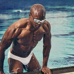 Speedo - Fitness Solar 1" Brief - White -Men Swimwear Store 25785 LS 49580.1678587992