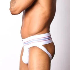CellBlock 13 Tight End Jockstrap - White -Men Swimwear Store 4728 33215.1652561626