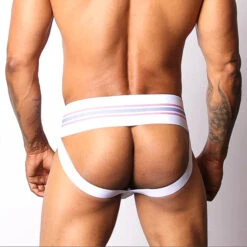 CellBlock 13 Tight End Jockstrap - White -Men Swimwear Store 4729 12697.1652561627