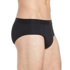 Hanro - Cotton Superior Brief - Black -Men Swimwear Store 56039 S 10816.1677788421