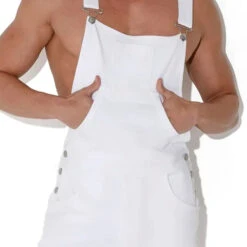 Code 22 - Overall Shorts - White 9 Code 22 - Overall Shorts - White -Men Swimwear Store 58171 D 29407.1683928335
