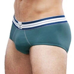 BlueBuck - Classic Organic Cotton Brief - Hydro Green -Men Swimwear Store 61501 S 77176.1663023715