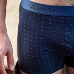 Billybelt - Organic Cotton Boxer Brief - Navy Dots -Men Swimwear Store 62643 D 72 34443.1655254382