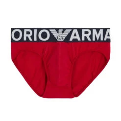 Men Swimwear Store 39 Giorgio Armani Emporio Armani - Mega Logo Brief - Cherry