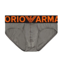 Giorgio Armani Emporio Armani - Mega Logo Brief - Pewter
