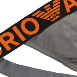 Giorgio Armani Emporio Armani - Mega Logo Jockstrap - Pewter -Men Swimwear Store 63222 D 03091.1669947203