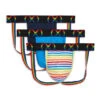 2(x)ist - (x) Pride Mesh Jockstrap 3-Pack - Rainbow Band
