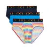 2(x)ist - (x) Pride Mesh Brief 3-Pack - Rainbow Band