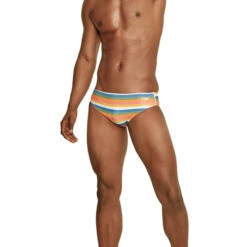 Speedo - Printed One Swim Brief - Vibe Stripe -Men Swimwear Store 64486 LS 81933.1679884425