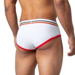 Bike - Cotton Stretch Brief - White 5 Bike - Cotton Stretch Brief - White -Men Swimwear Store 65744 B 22450.1666049455