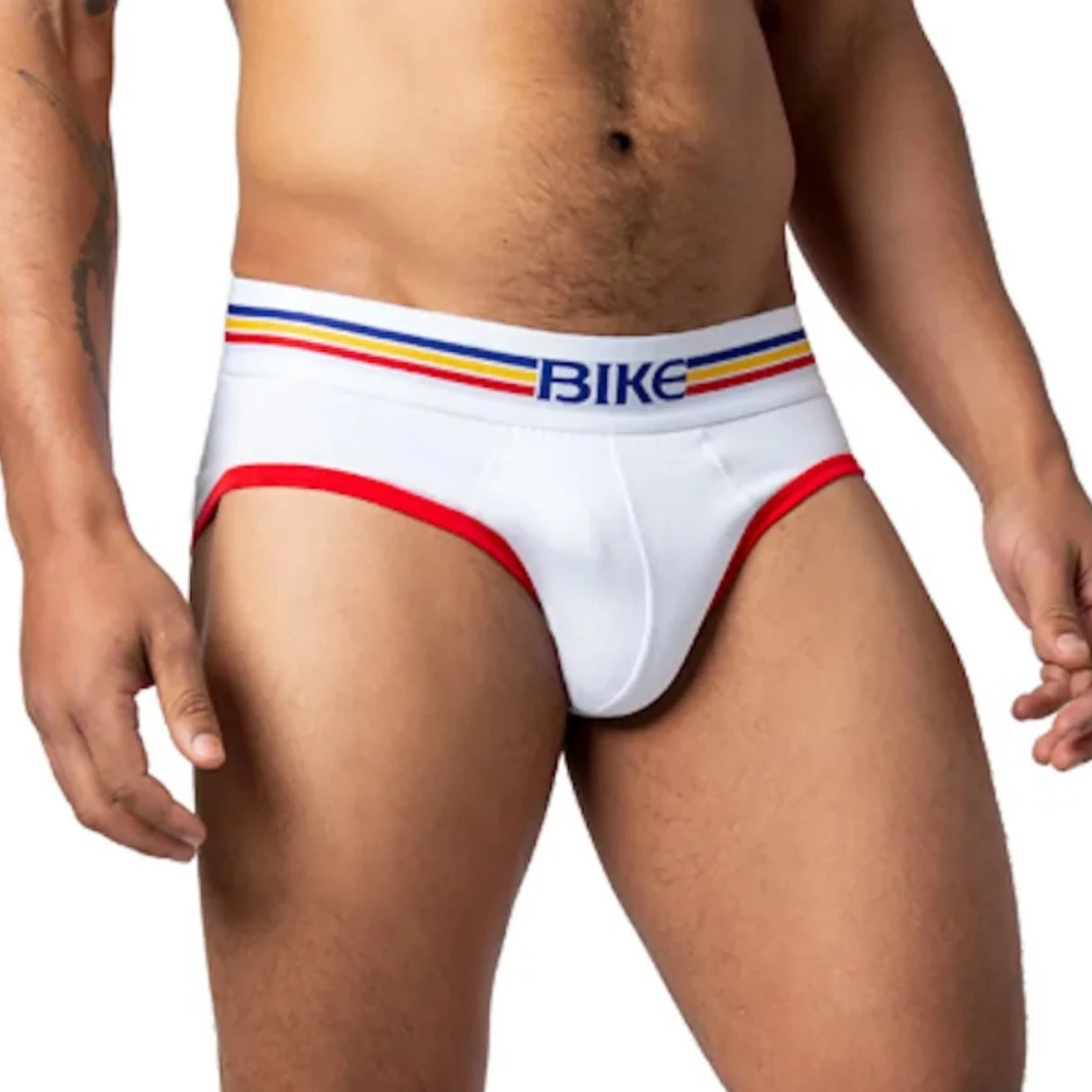 Bike - Cotton Stretch Brief - White 2 Bike - Cotton Stretch Brief - White - Image 2