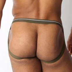 Cellblock 13 - Tight End Swimmer Jockstrap - Army -Men Swimwear Store 65821 B 37048.1661973725