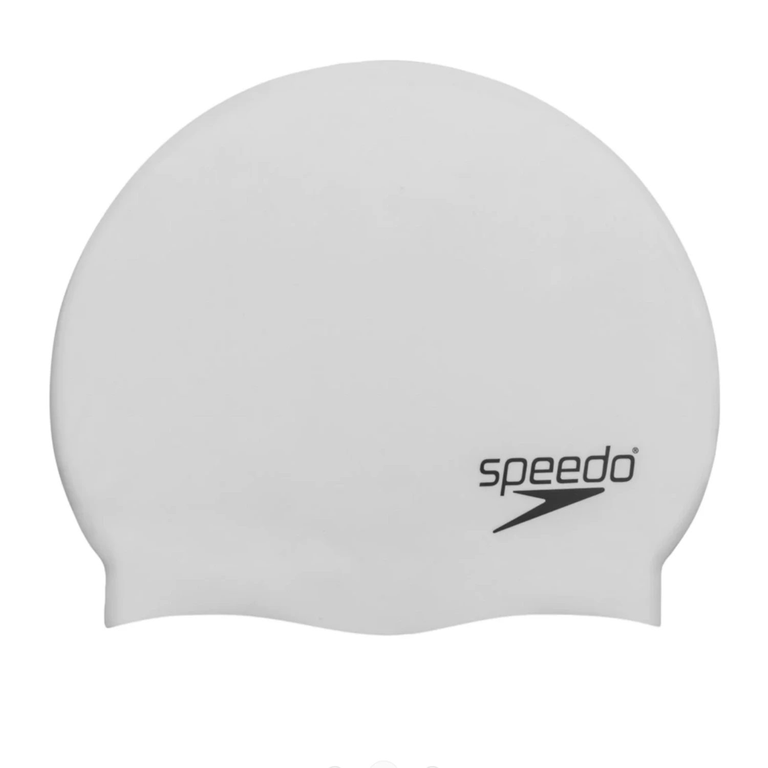 Speedo - Elastomeric Solid Silicone Swim Cap - White 1 Speedo - Elastomeric Solid Silicone Swim Cap - White
