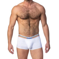 Bike - Solid Cotton Trunk - White -Men Swimwear Store 66314 LS 22836.1675207760