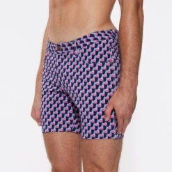 St33le Limited Edition 5" Stretch Knit Shorts - Cylinder Shadow -Men Swimwear Store 66941 S 44177.1680895297
