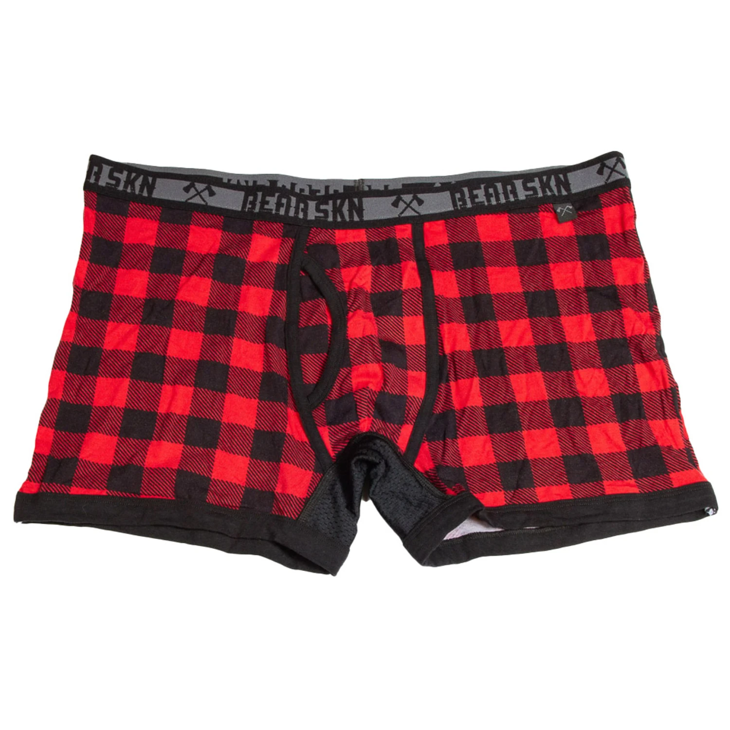 BEAR SKN - Bamboo Boxer Brief - Backwoods Red 2.5 1 BEAR SKN - Bamboo Boxer Brief - Backwoods Red 2.5