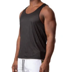 Nasty Pig - Revers Reversible Tank Top - Heather Grey/Black -Men Swimwear Store 67169 S 03454.1685143597