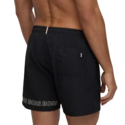 Hugo Boss - Dolphin Swim Short - Black -Men Swimwear Store 67366 B 39101.1686170442