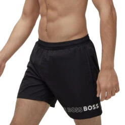 Hugo Boss - Dolphin Swim Short - Black -Men Swimwear Store 67366 S 20232.1686170445