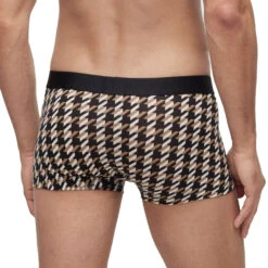 Hugo Boss - Refined Stretch Trunk - Houndstooth -Men Swimwear Store 67386 B 68344.1686170738
