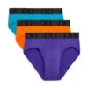 2(x)ist - (X) Sport Mesh Low Rise Brief 3-Pack - Purple/Orange/Blue