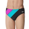 Speedo - Colorblock One Swim Brief - Purple/Black