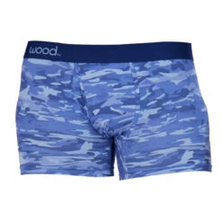 Wood - Boxer Brief W/ Fly - Blue Camo