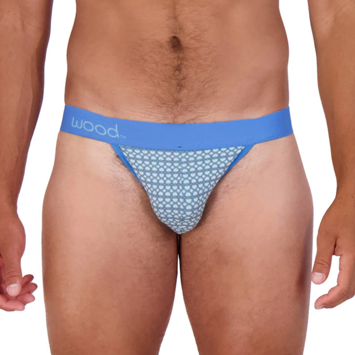 Wood - Jockstrap - Steel Blue Rings 2 Wood - Jockstrap - Steel Blue Rings - Image 2