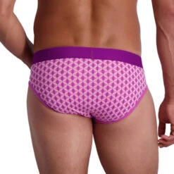 Wood - Hip Brief - Purple Interlock -Men Swimwear Store 68445 B 74312.1683079750