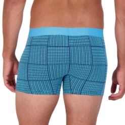 Wood - Boxer Brief W/ Fly - Blue Hound Weave 7 Wood - Boxer Brief W/ Fly - Blue Hound Weave -Men Swimwear Store 68450 B 97632.1683078540