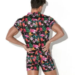 Code 22 - Vivid Jumpsuit - Flamingos -Men Swimwear Store 68507 B 95139.1684193661