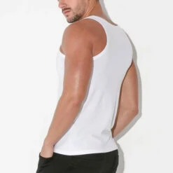 Code 22 - Basic Tank Top - White -Men Swimwear Store 68556 B 00878.1684209732