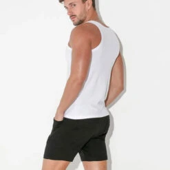 Code 22 - Basic Tank Top - White -Men Swimwear Store 68556 LS1 78950.1684209735