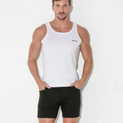 Code 22 - Basic Tank Top - White -Men Swimwear Store 68556 LS2 20833.1684209734