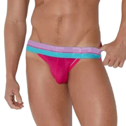 CODE 22 - Bright Mesh Jockstrap - Pink