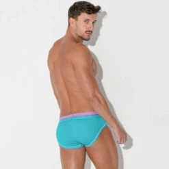 CODE 22 - Bright Mesh Brief - Turquoise -Men Swimwear Store 68597 LS 02765.1683676306