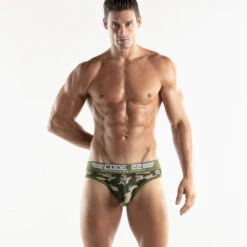 CODE 22 - Army 1975 JockBrief - Camo -Men Swimwear Store 68601 LS1 69640.1683679667