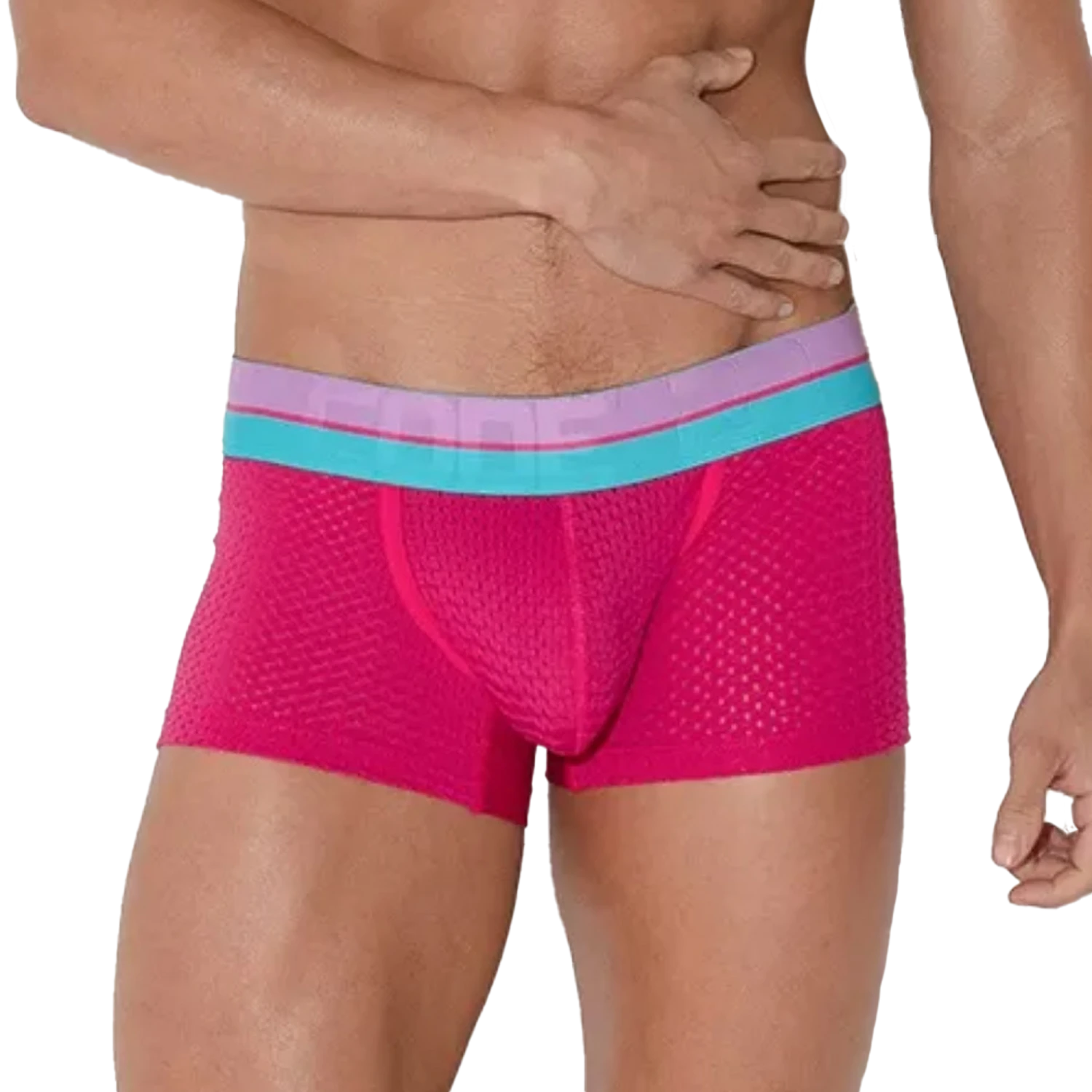 CODE 22 - Bright Mesh Trunk - Pink 4 CODE 22 - Bright Mesh Trunk - Pink - Image 4