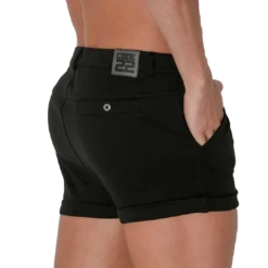 CODE 22 - 5-Pocket Micro Shorts - Black -Men Swimwear Store 68620 S 95420.1683595150