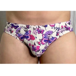 Chris Turk - Lavender Gardens Floral Swim Brief - Purple
