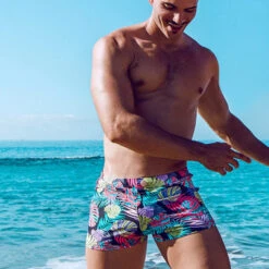 2eros - V60 Bondi Swim Trunks - Monstera Black -Men Swimwear Store 69327 LS2 32140.1679014298