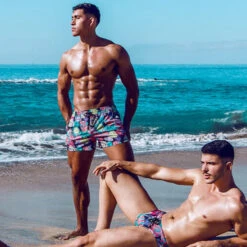 2eros - S50 Print Swimshort - Monstera Black -Men Swimwear Store 69350 LS2 14348.1678915428