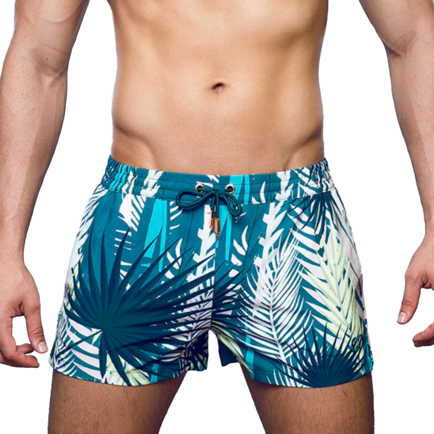 2eros - S50 Print Swimshort - Feuille Green 1 2eros - S50 Print Swimshort - Feuille Green