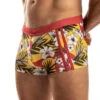Jack Adams - Bali Swim Trunk - Hibiscus Palm/Red