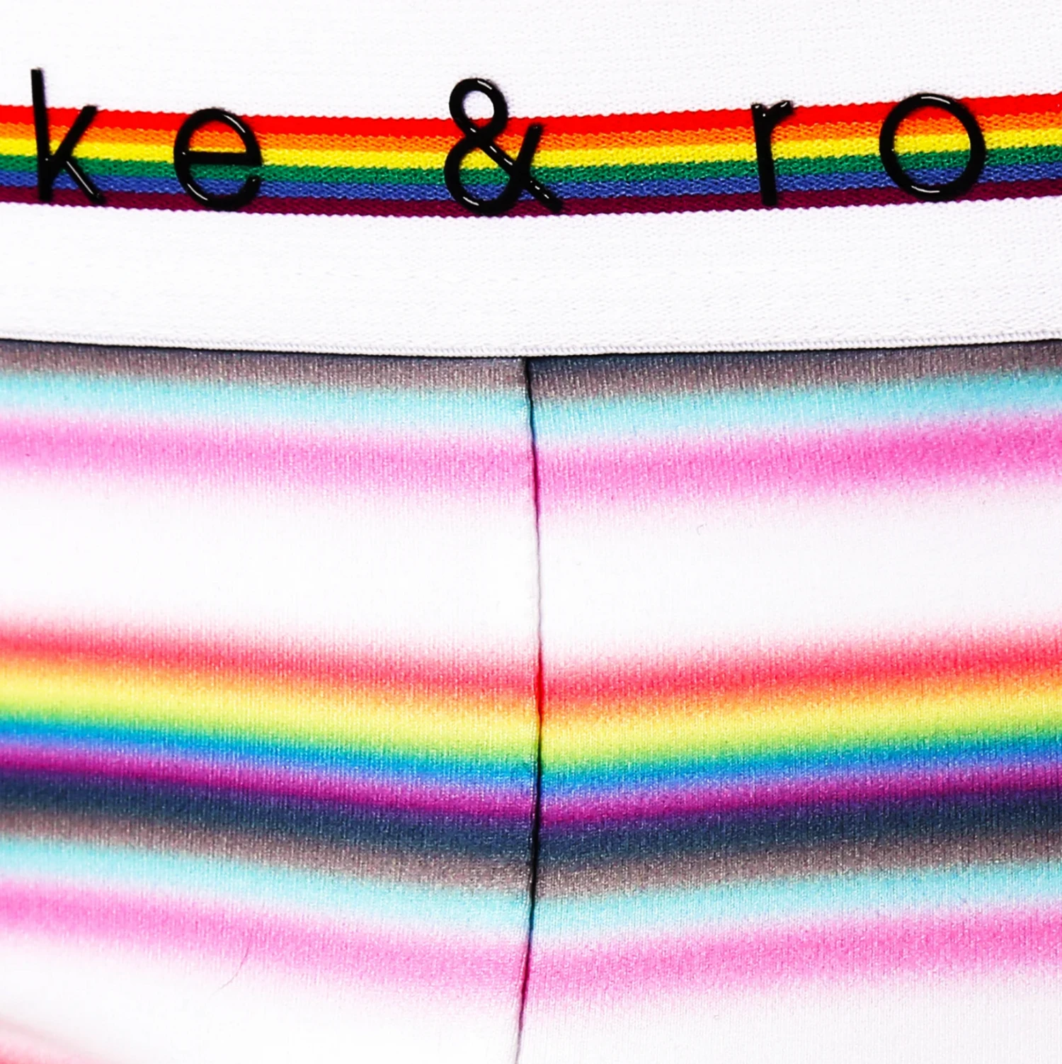 Parke & Ronan - Pride Prism Stripe Brief - White 5 Parke & Ronan - Pride Prism Stripe Brief - White - Image 5