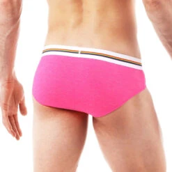 Park & Ronen - Pride Low Rise Mesh Brief - Heather Pink -Men Swimwear Store 70332 B 35446.1684969106