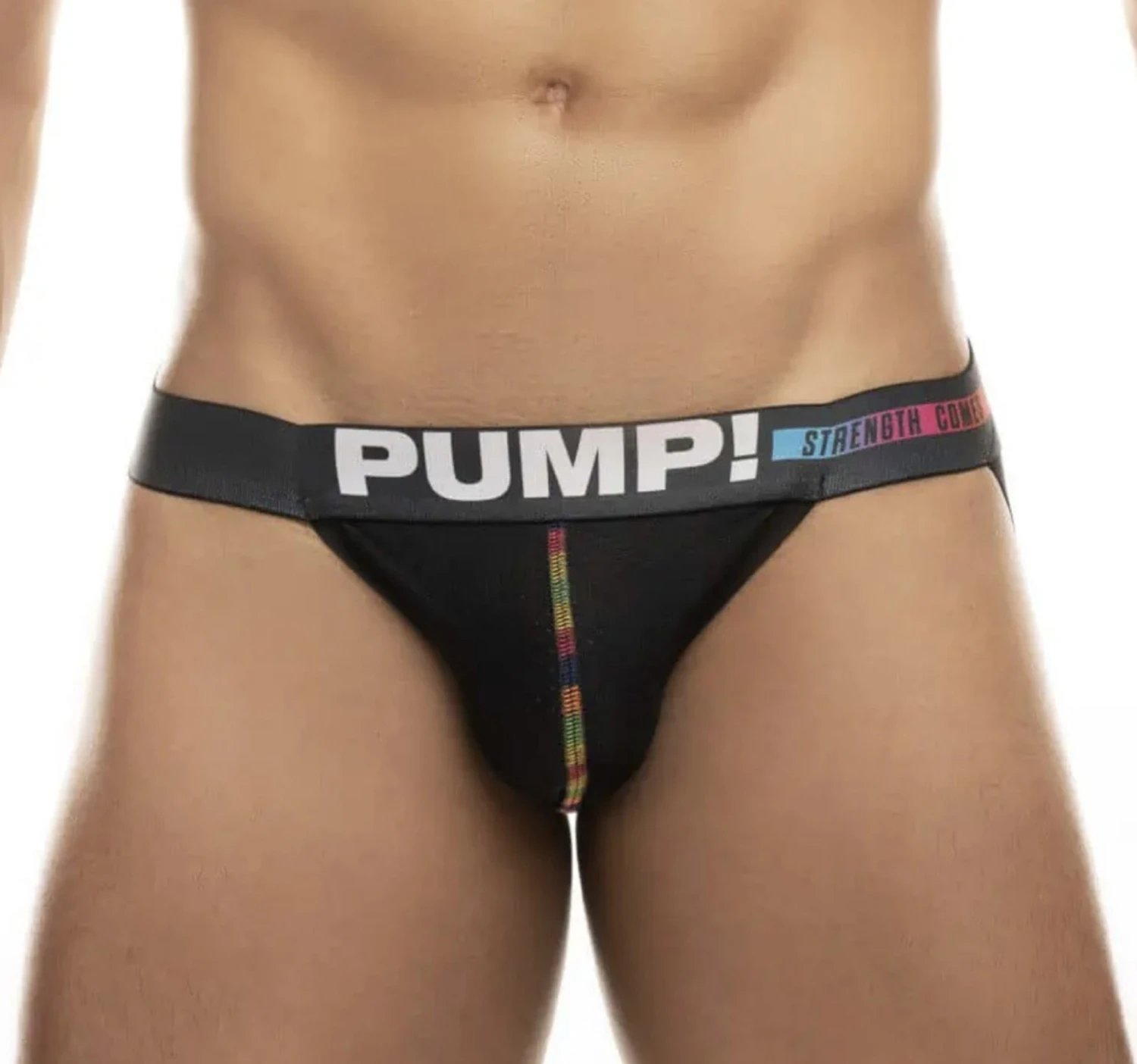 PUMP! - Pride Strength Jockstrap - Black 1 PUMP! - Pride Strength Jockstrap - Black
